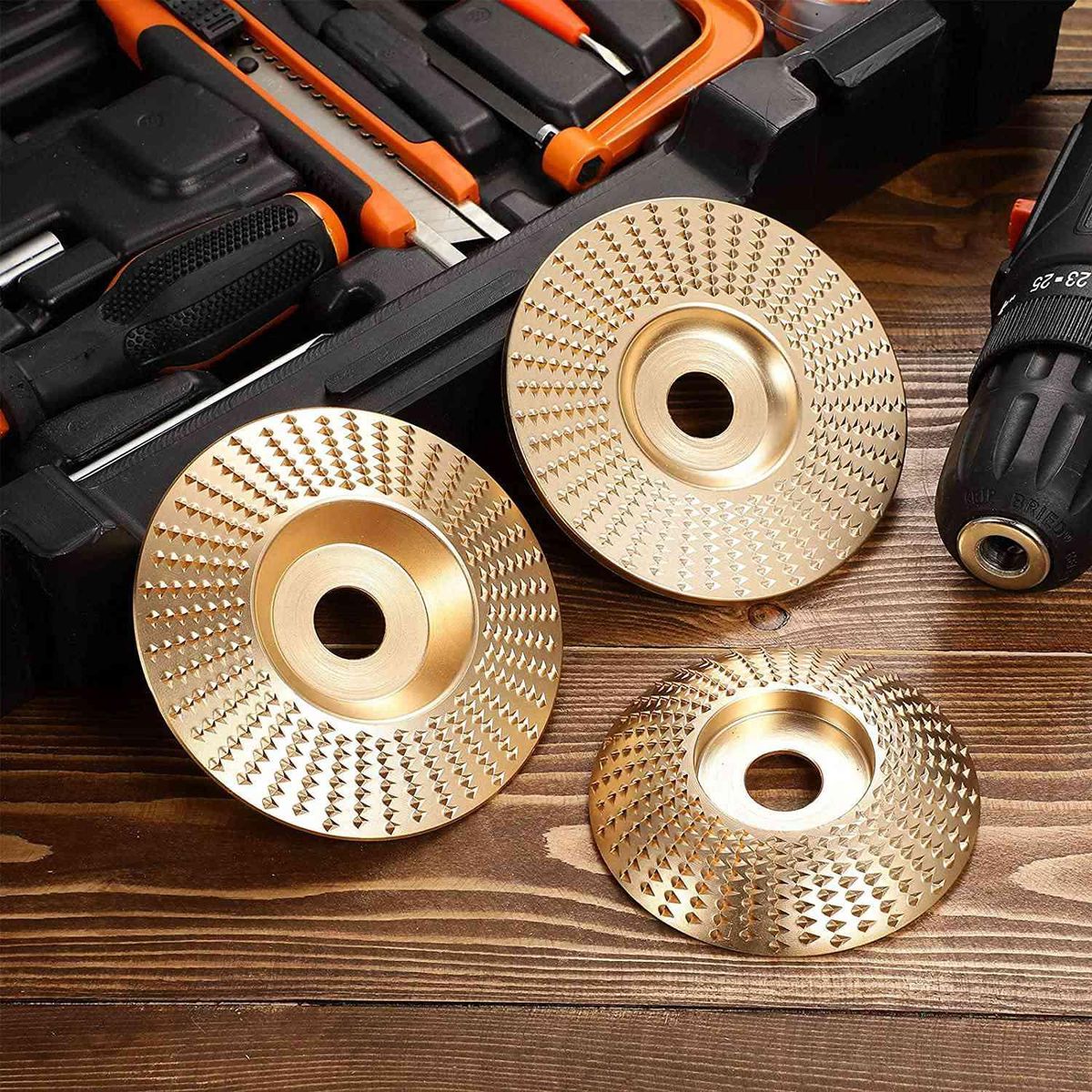 3Pcs Grinding Wheel 5/8 Inch Wood Carving Disc Grinder