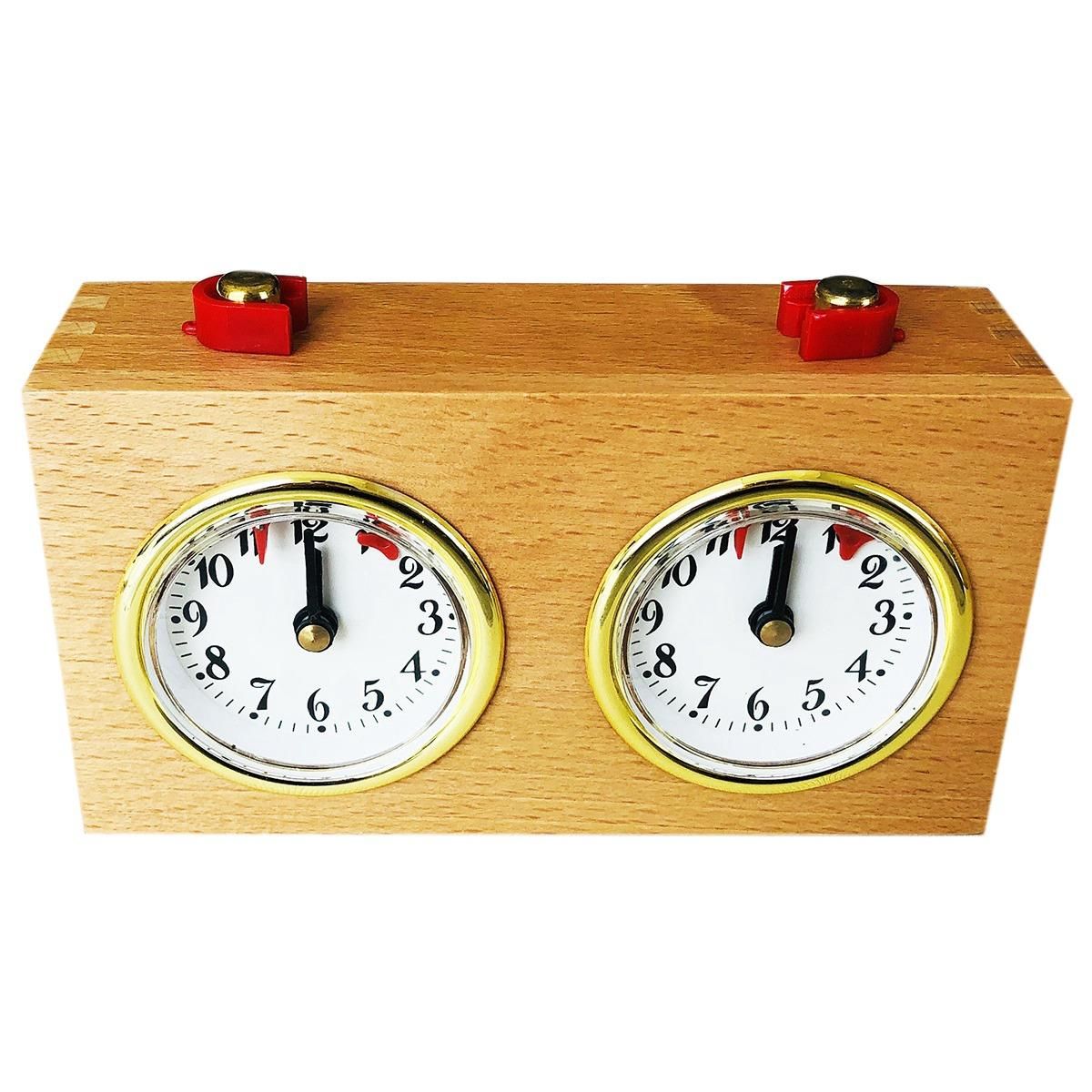 Wooden Chess Timer Tournament Competition Game Chess Clock Timer Gift Wind-Up Mechanical Accessories for