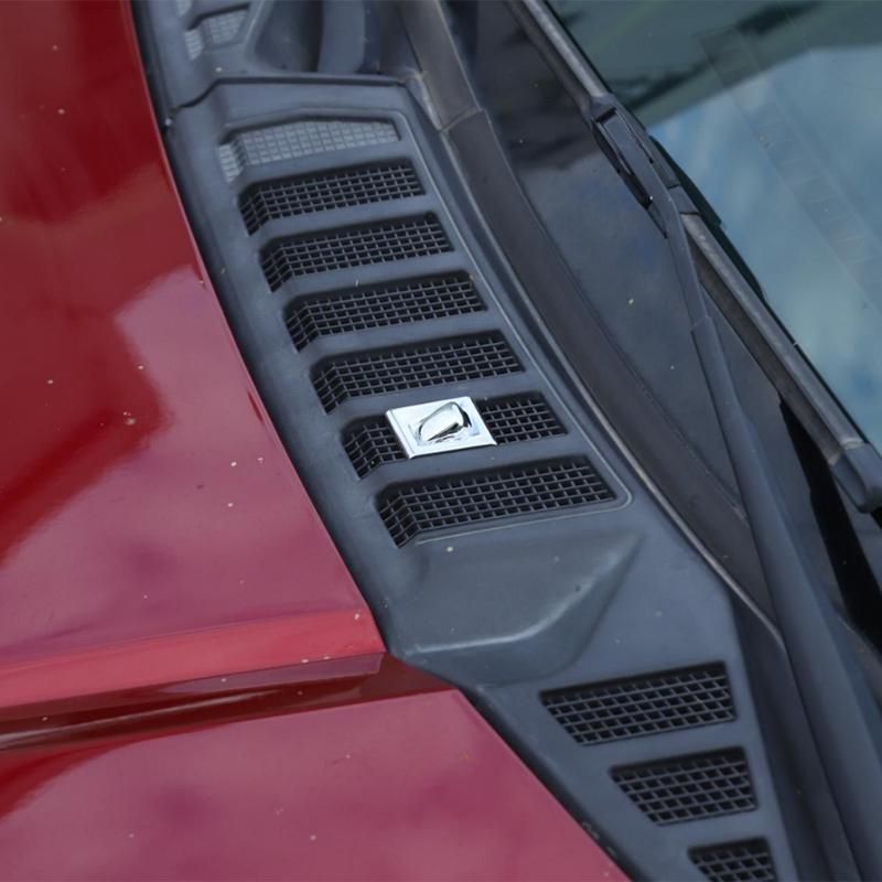 Car Front Wiper Water Spray Nozzle Decoration Cover Trim