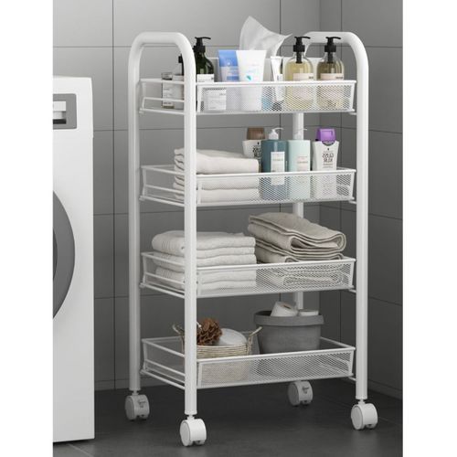 4 TIERS STEEL TROLLEY/STORAGE RACK