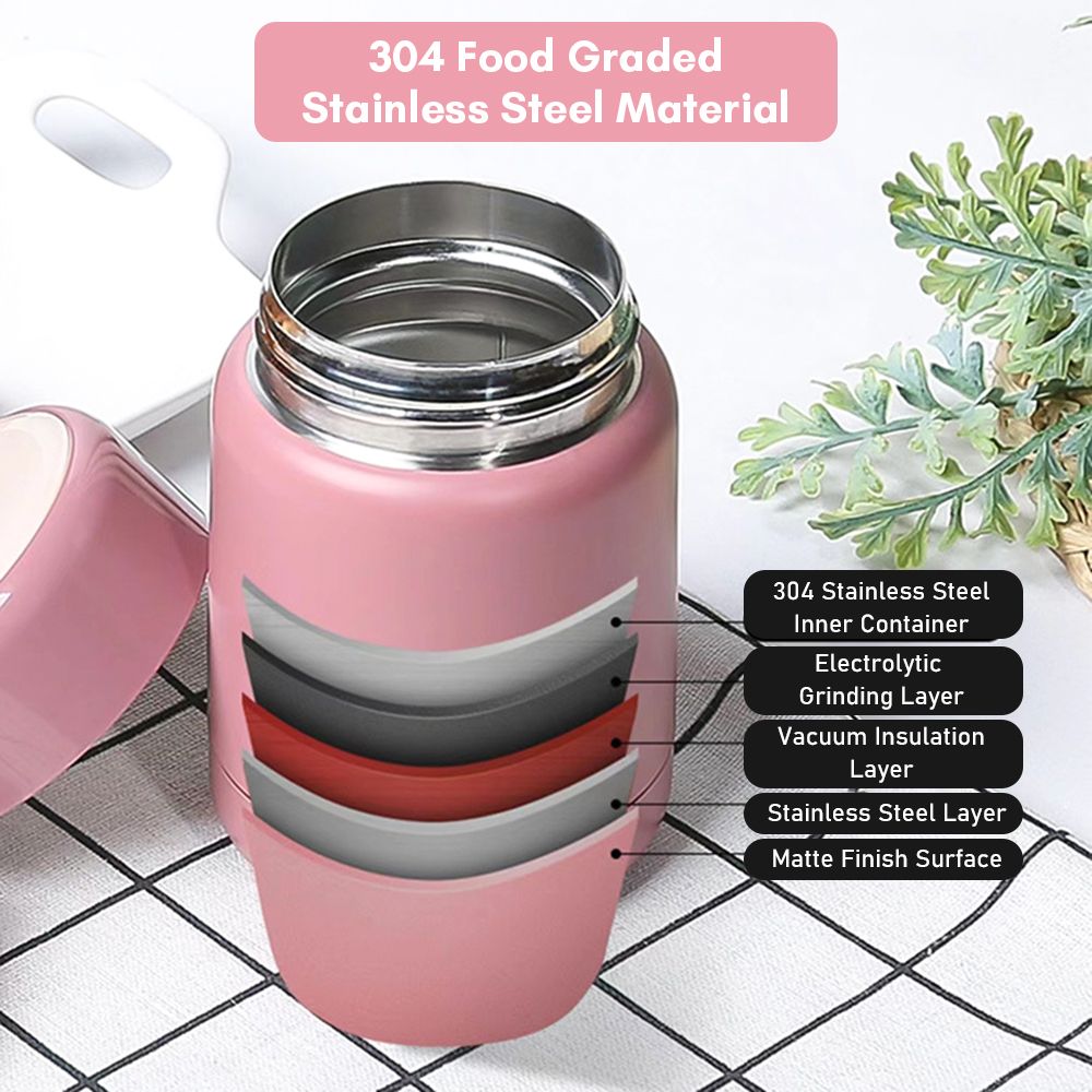 300ml Baby Food Jar Stainless Steel Vacuum Insulated Kids