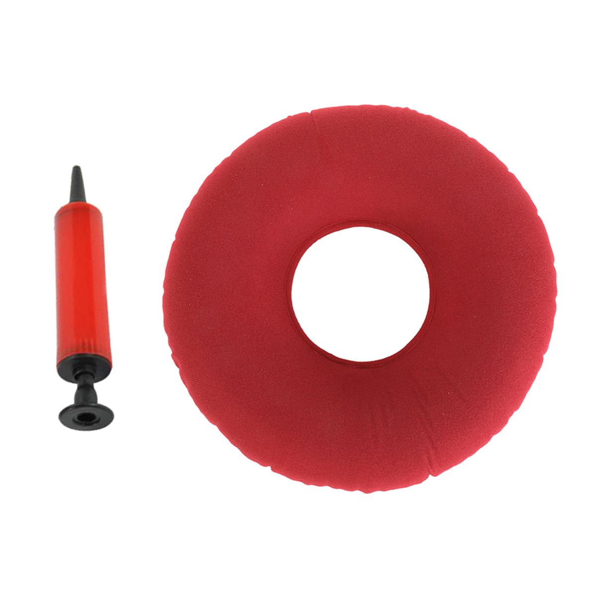 Inflatable Donut Cushion With Air Pump Bed Sores Seat Pad For Red