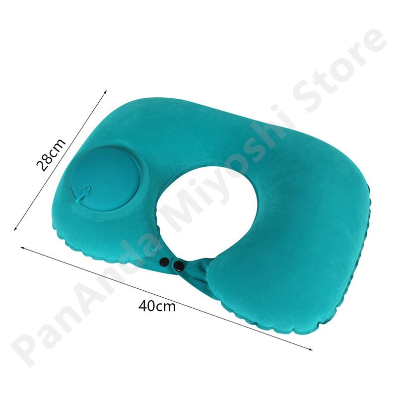 Air Inflatable Pillow U Shape Compress Ring Neck Cushion