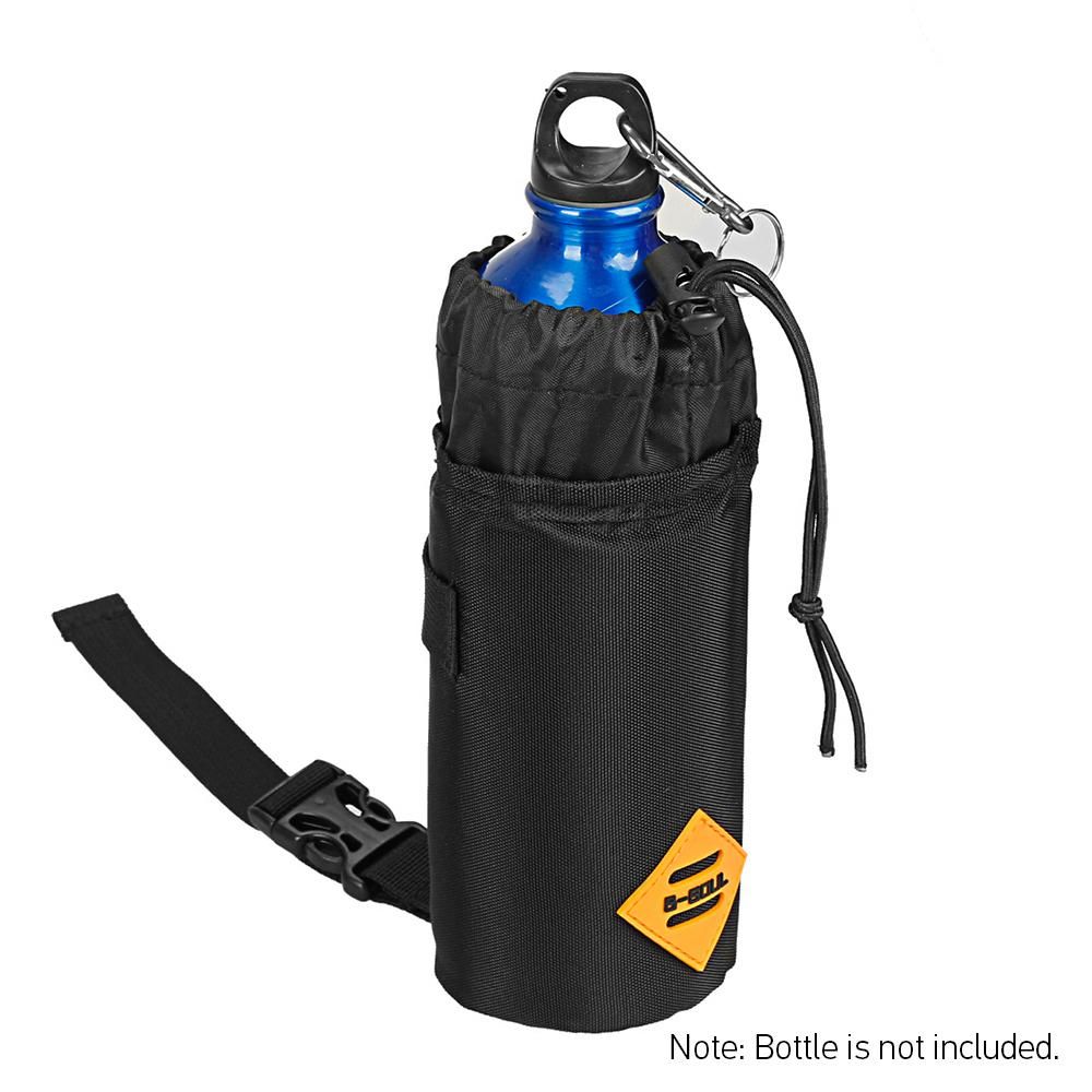 Water-resistant Bicycle Handlebar Water Bottle Holder Bag Storage Pouch for Cycling Camping Hiking Backpacking