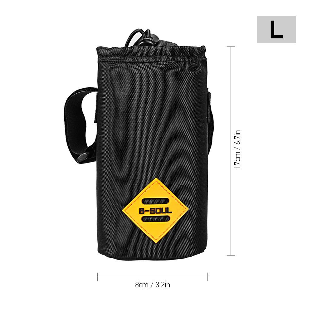 Water-resistant Bicycle Handlebar Water Bottle Holder Bag Storage Pouch for Cycling Camping Hiking Backpacking