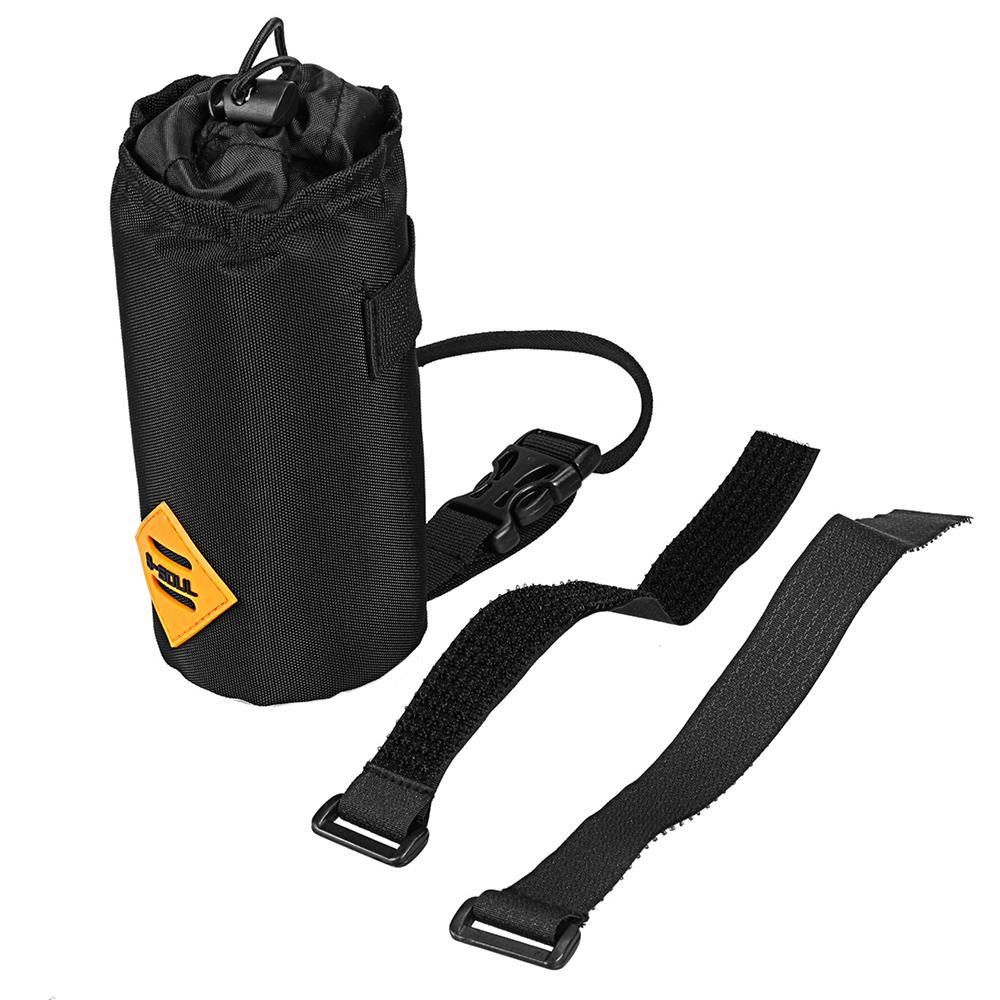Water-resistant Bicycle Handlebar Water Bottle Holder Bag Storage Pouch for Cycling Camping Hiking Backpacking