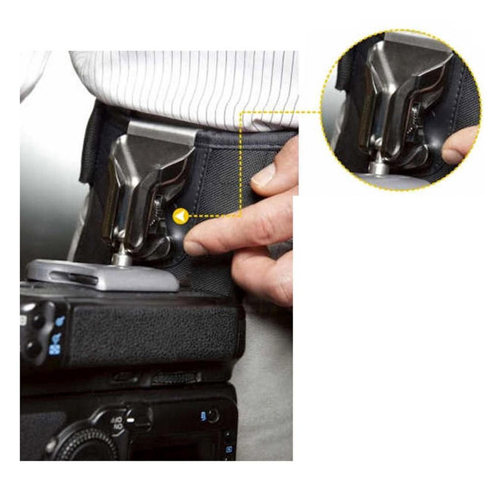 Camera Waist Belt Strap Mount Holder Double Buckle Hanger Holster for Canon Nikon Pentax DSLR