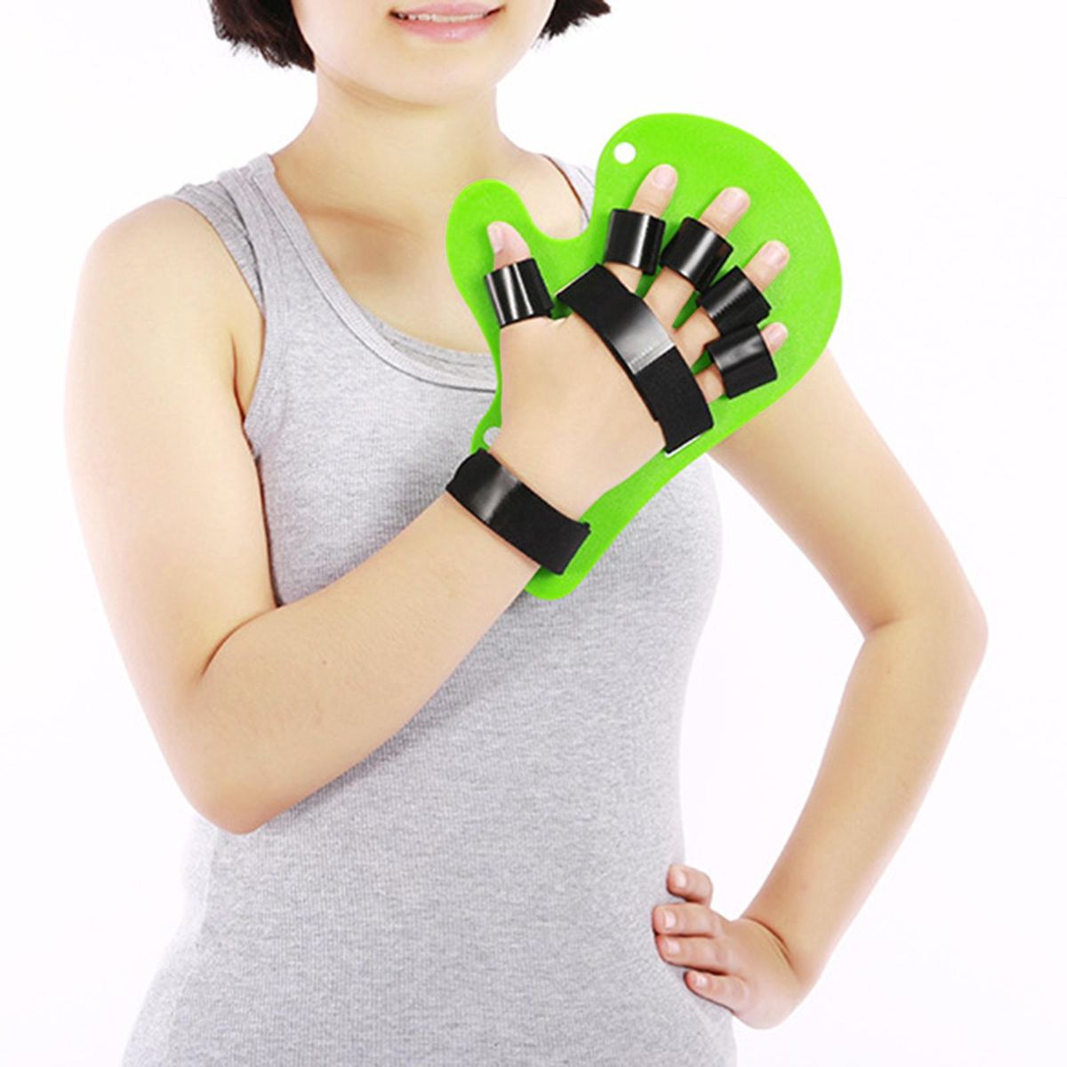 Stroke Rehab Equipment Finger  Board Extended Green