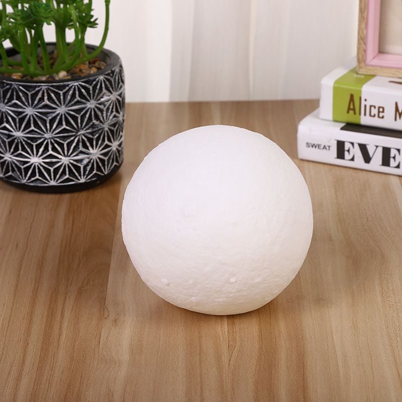 Rechargeable Moon Lamp Night Switch Warm Color Button 3D