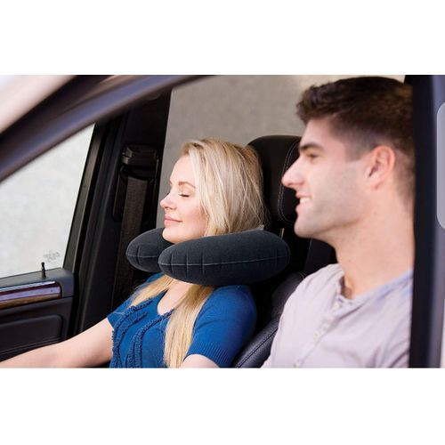 Inflattable Travel Pillow Head Rest Cushion With Free Pump.
