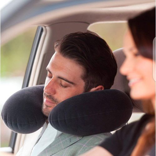 Inflattable Travel Pillow Head Rest Cushion With Free Pump.