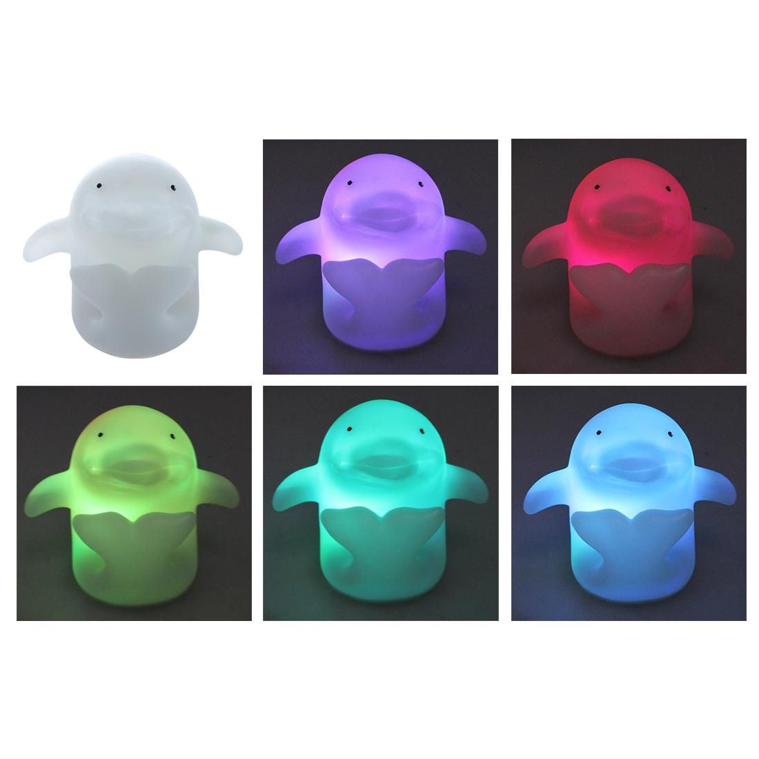 Color Changes Dolphin Christmas LED Night Light Lamp