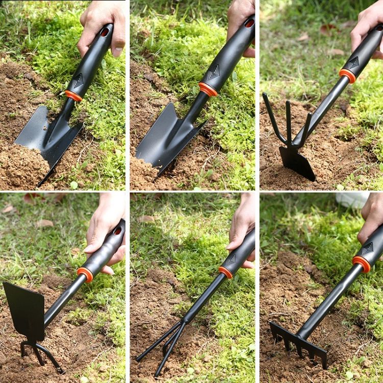 Garden Hand  Tool Gardening Tool Round Shaped Weed Puller With Black Rubber Ha