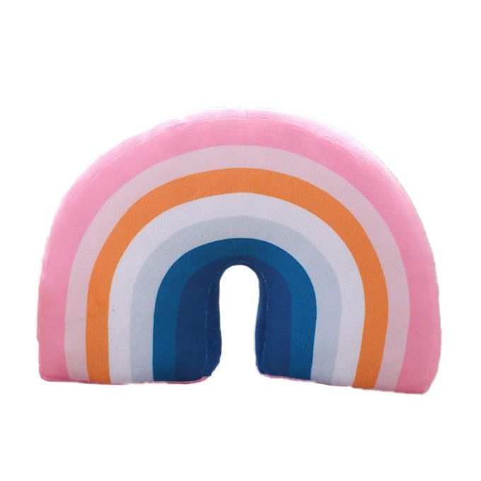 Travel Pillow Neck & Chin Support Washable Cushion Rest Pink