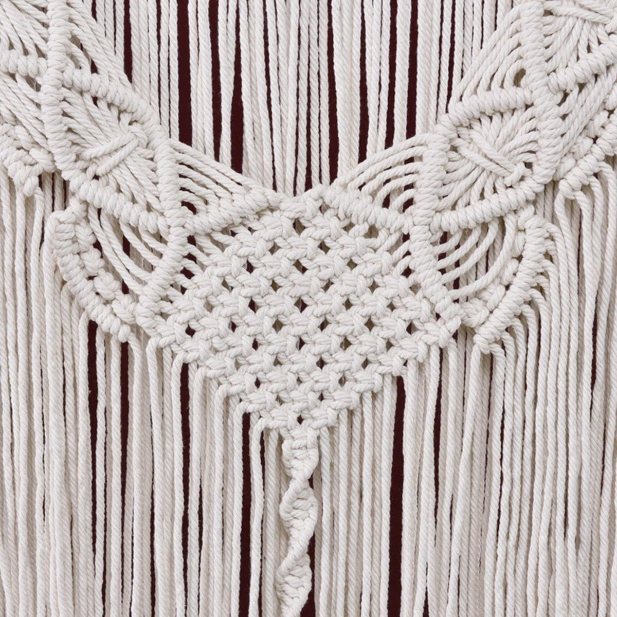 Macrame Woven Tapestry Wall Hanging Boho Tapestry Home Geometric Art Apartment Dorm Room Bedroom Living Room Gallery Decoration