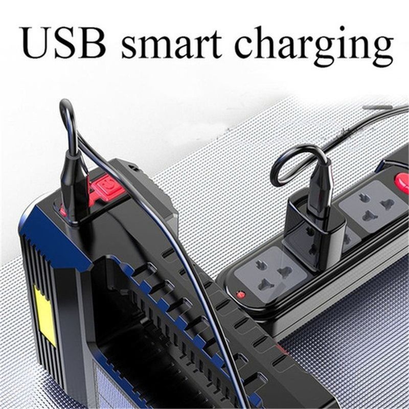 8LED Flashlight USB Rechargeable Torch  Solar Charging