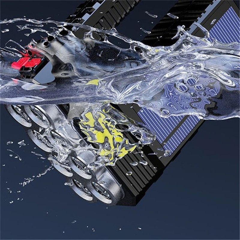 8LED Flashlight USB Rechargeable Torch  Solar Charging