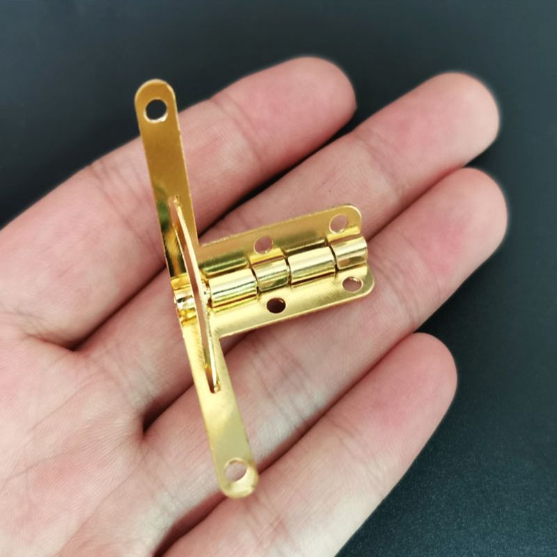 10pcs Antique Furniture Hinges Support Frame 90 Degree