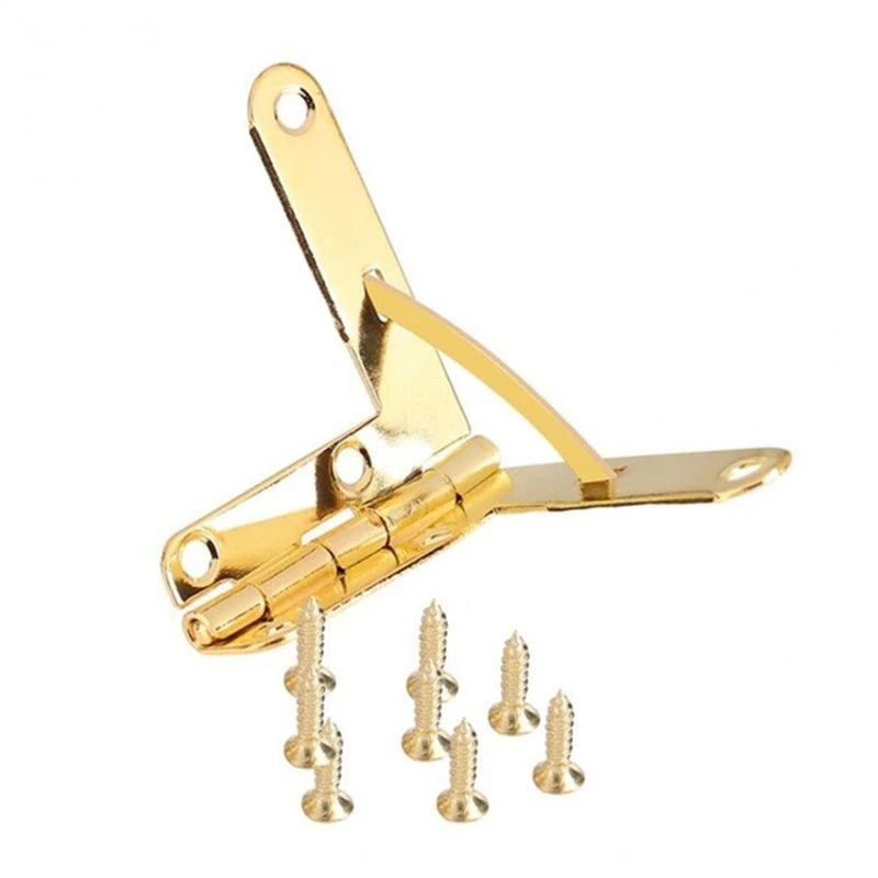 10pcs Antique Furniture Hinges Support Frame 90 Degree