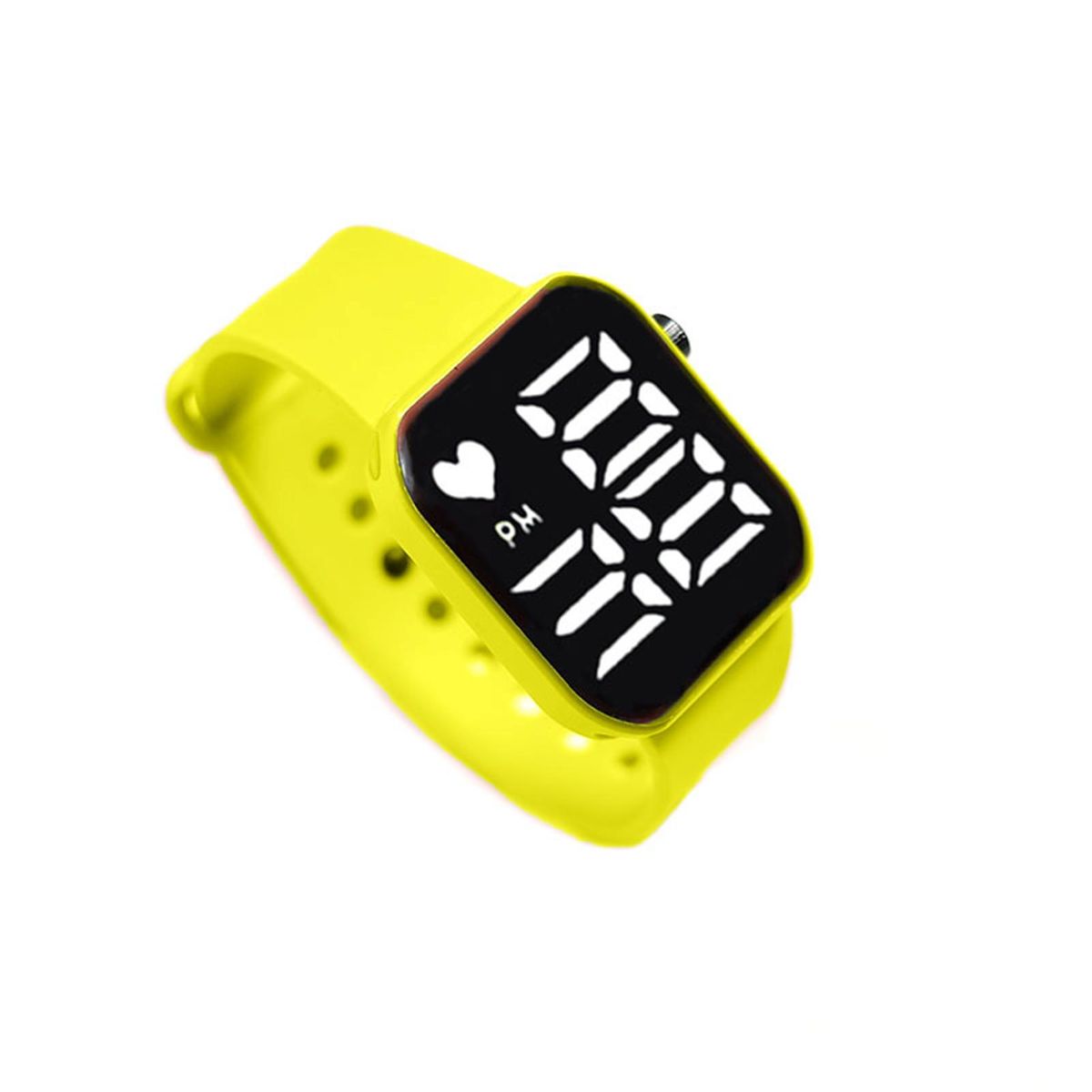 Wrist Watch Large Screen Adjustable Strap Easy to-Yellow