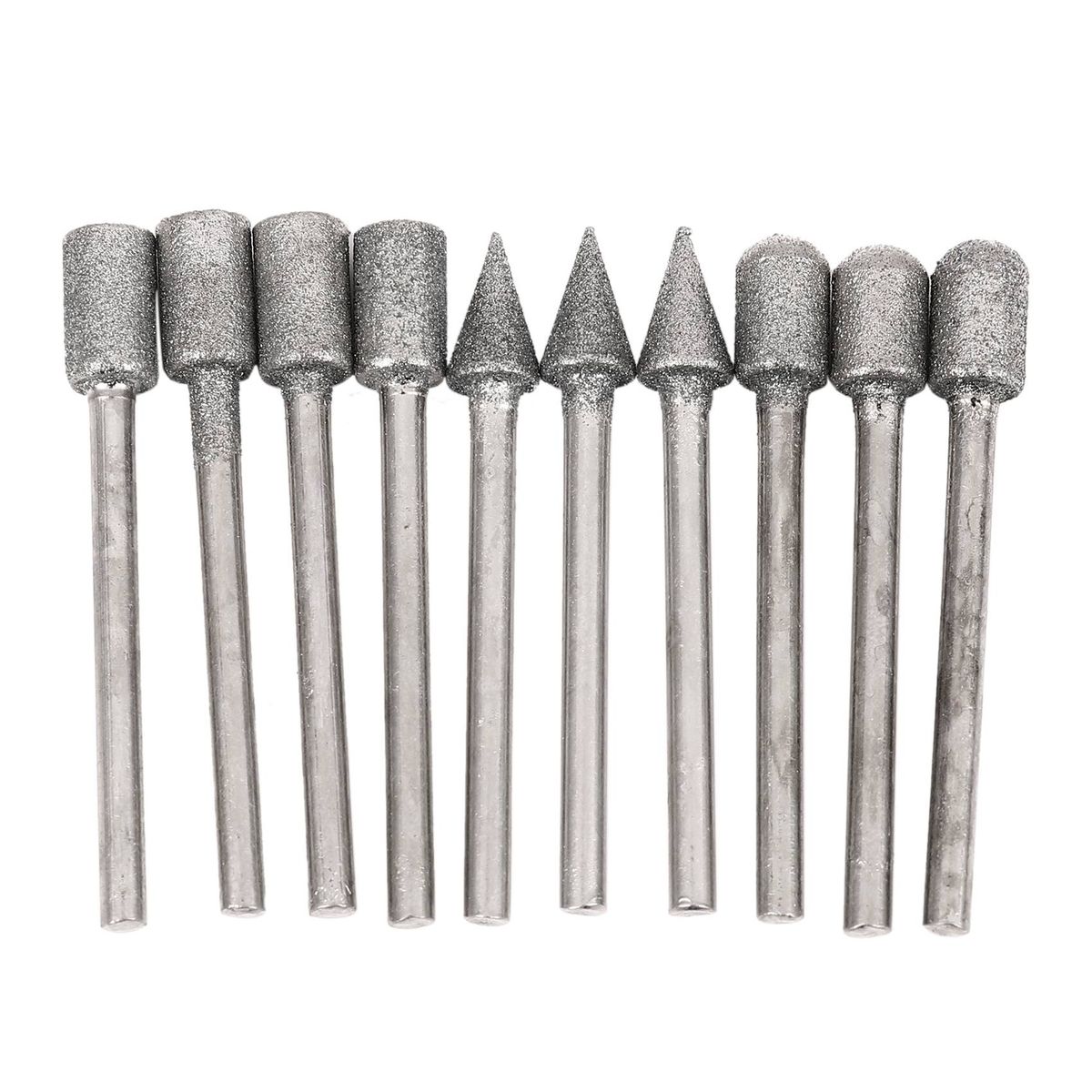 20Pcs 3mm Shank Diamond Grinding Burr Bits Sets Kits