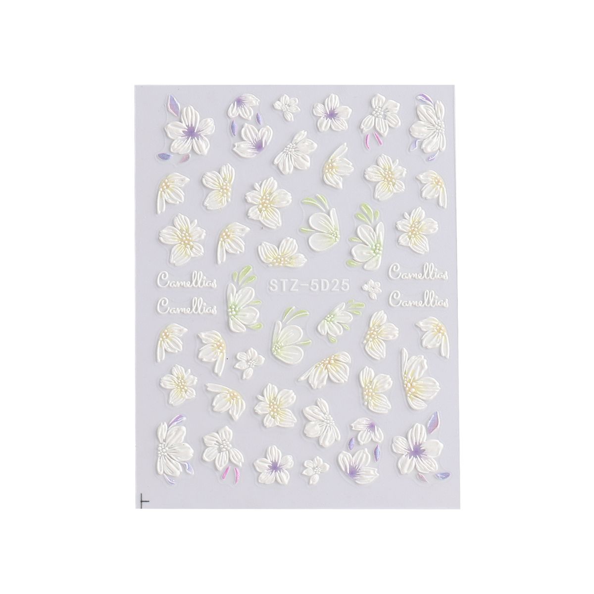 1 Set 3D Sticker 3D Simple Flower Nail Embossed Sticker G
