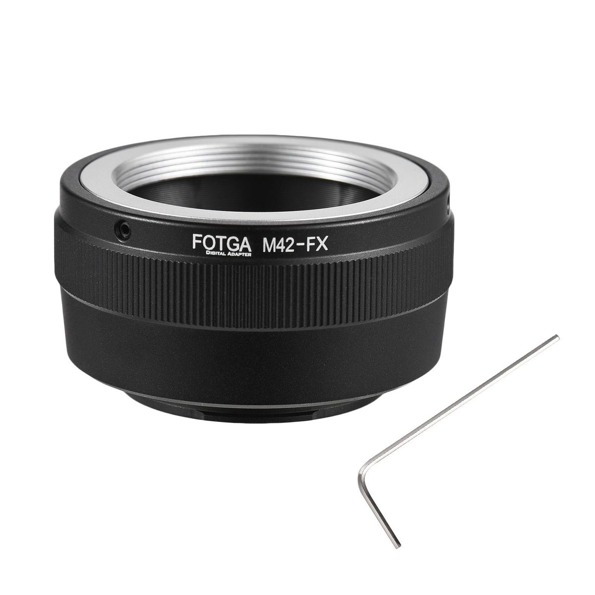 FOTGA Manual Lens Mount Adapter Ring Aluminum Alloy for Pentax M42 Mount Lens to Fuji X-A5/X-A7/X-A10/X-Pro1/X-Pro2/X-Pro3/X-E1/X-E2/X-E3/X-M1/X-T1/X-T2/X-T3/X-T4/X-T10/X-T20/X-T30/X-T30II/X-T100/X-H1 X-Mount Mirrorless Camer
