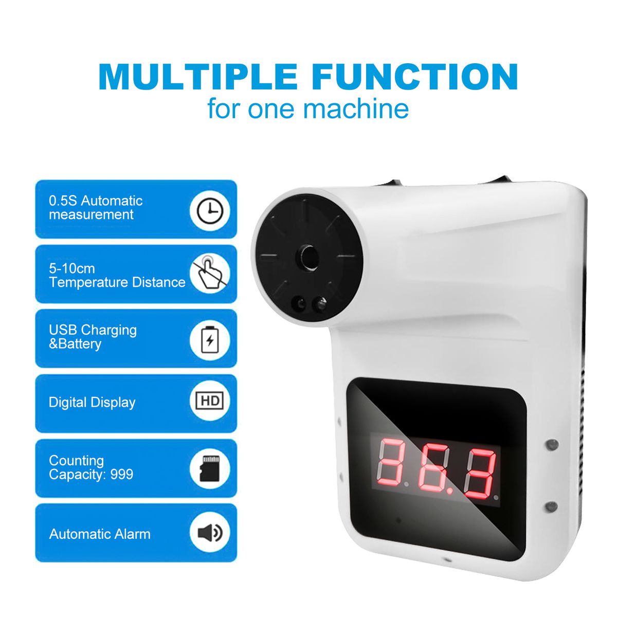 Touchless Hanging Infrared Thermometer °C/°F 0.5S Fast