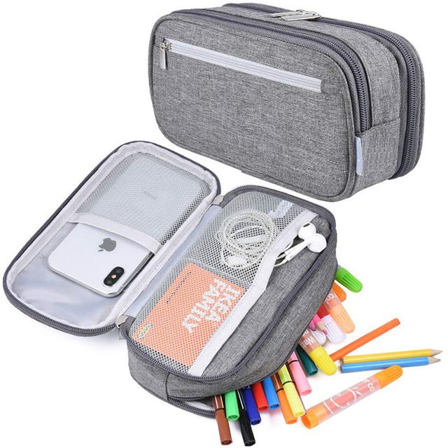 Multifunctional Three-Layer Pencil Case