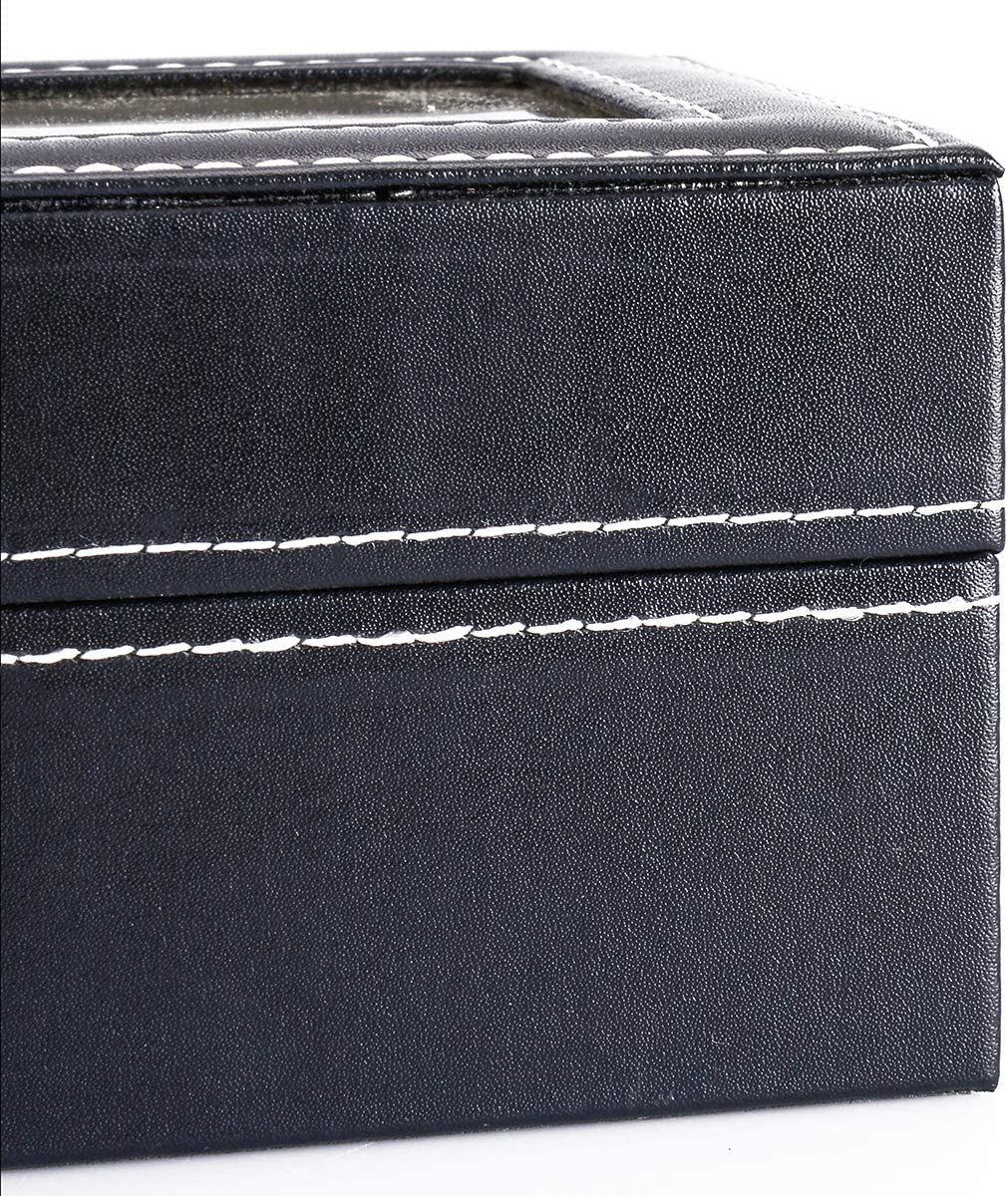 4 Pieces Slot Luxury Pu Leather Watch Box/Storage Box/ Display Box