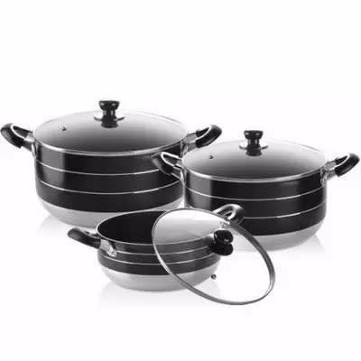 6pcs Non Stick Aluminium Cookware Set