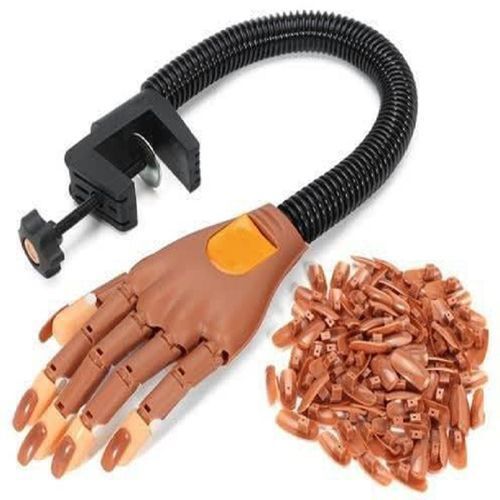 Flexible Clip-on Nail Art Practice Training Practice Hand
