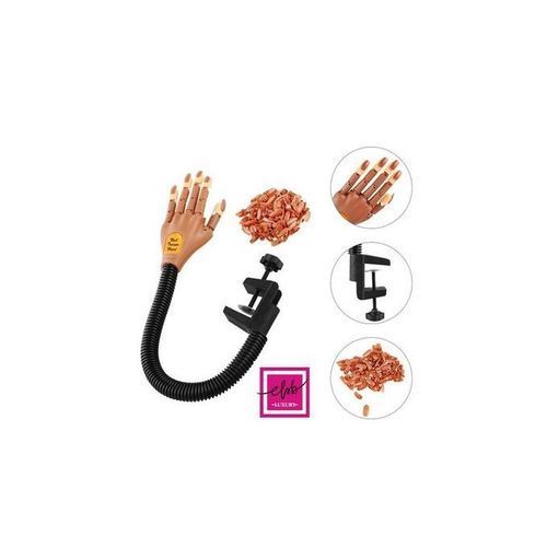 Flexible Clip-on Nail Art Practice Training Practice Hand