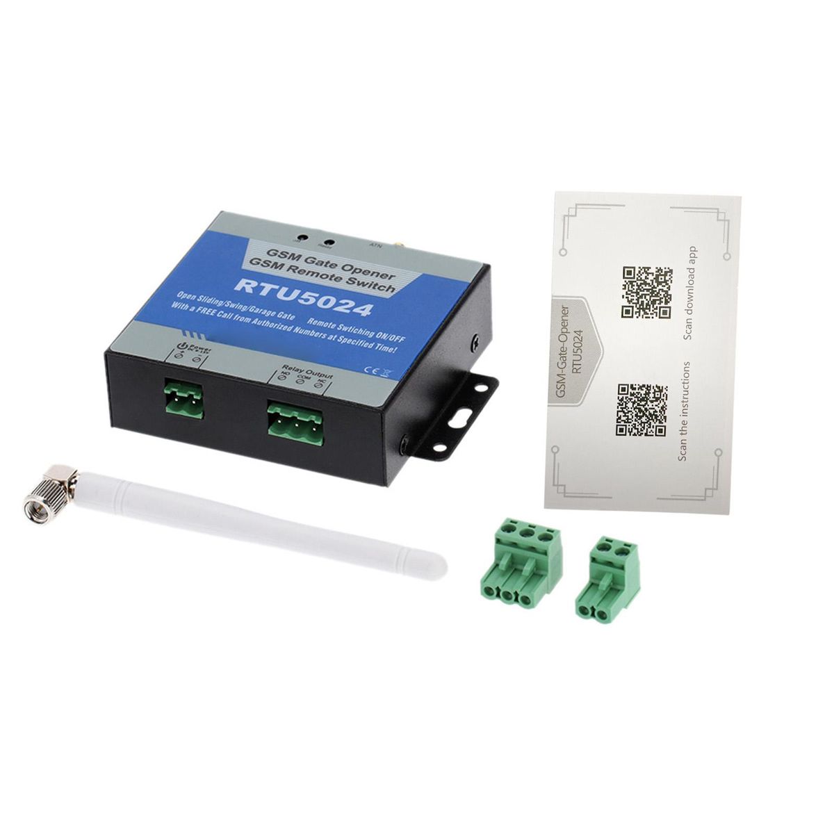 GSM Door Gate Opener Remote On/Off Switch Free Call SMS Command Support 850/900/1800/1900MHz
