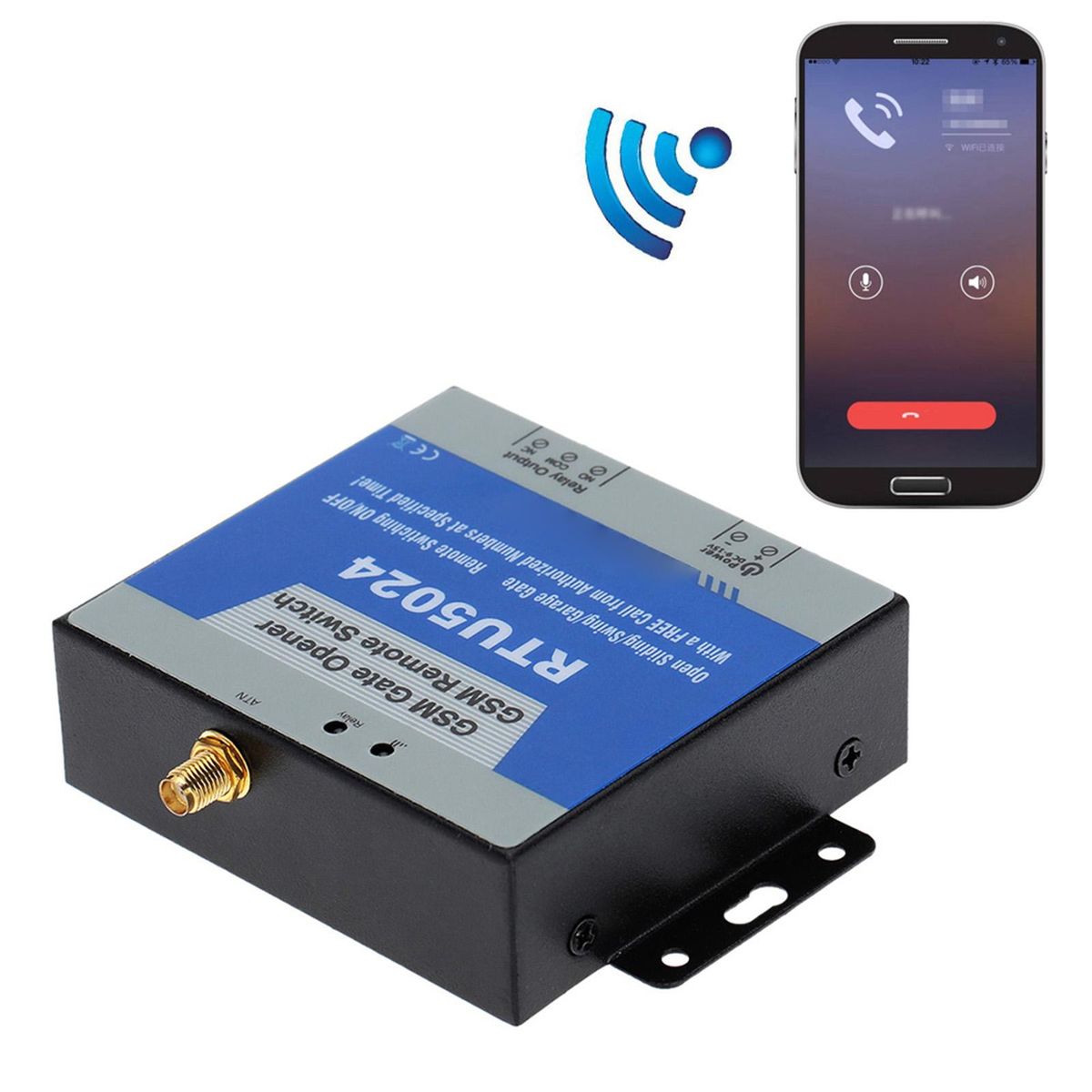 GSM Door Gate Opener Remote On/Off Switch Free Call SMS Command Support 850/900/1800/1900MHz