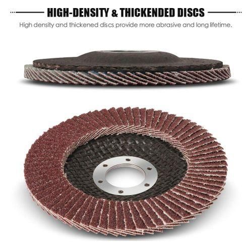 10Pcs 4-1/2Inch For Removing Paint Rust 120 Grit