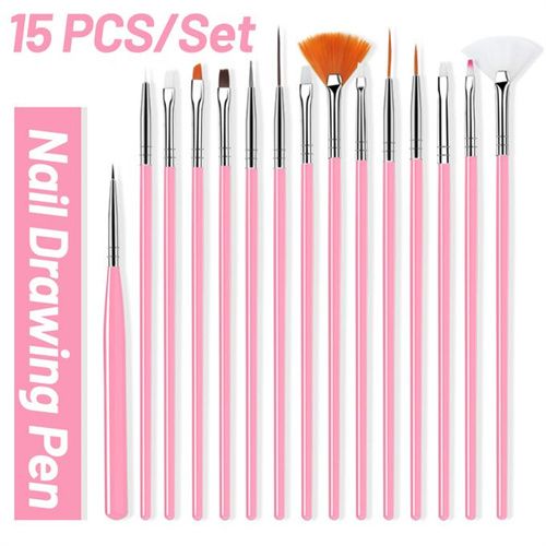 15 Pcs Nail Brush For Manicure Brush Nail Art Brush Grad