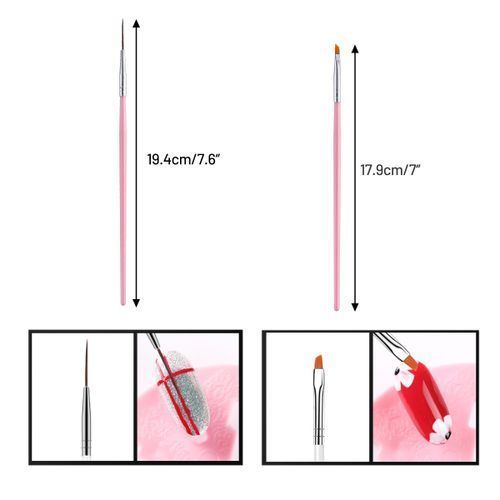 15 Pcs Nail Brush For Manicure Brush Nail Art Brush Grad