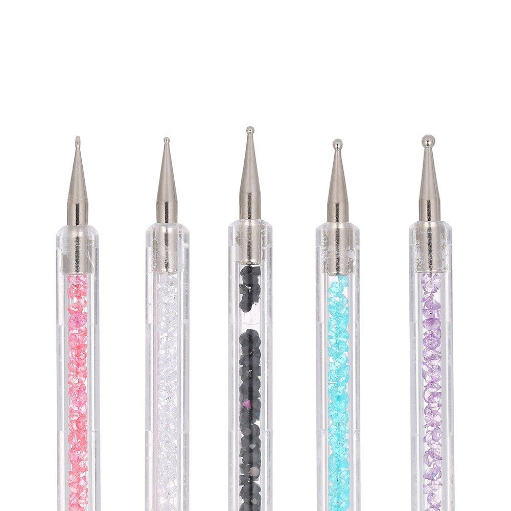 5 PCS Nail Art Liner Pen UV Painting Nail Design Brush Pen Nail Dotting Drawing Pen 5//7/9/11/13mm