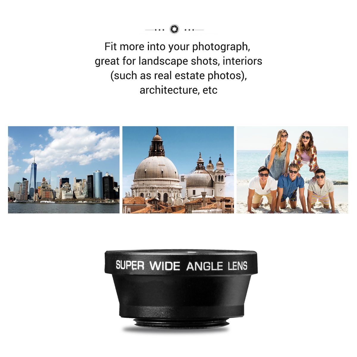 Professional HD 0.3X Ultra-Wide Angle Lens Clip-on Phone
