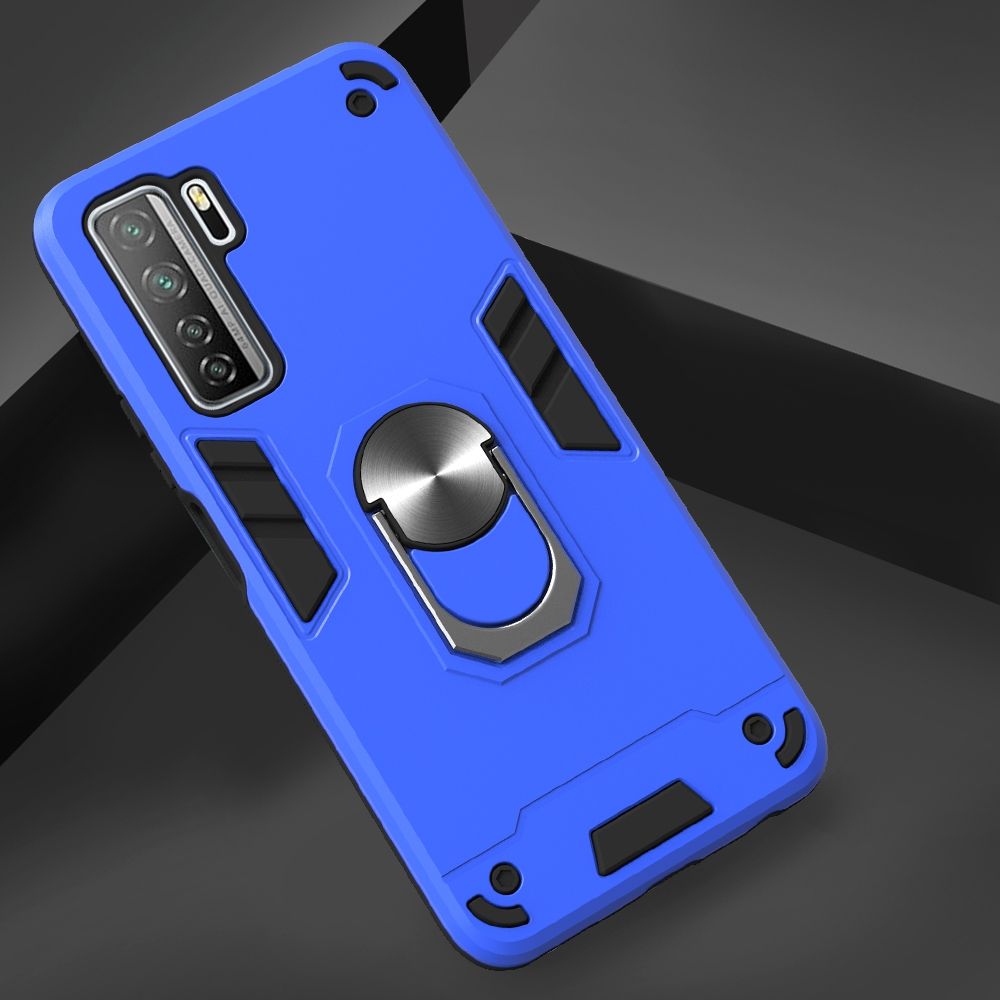 For Huawei Nova 7 SE / P40 Lite 5G PC+TPU Ring Case