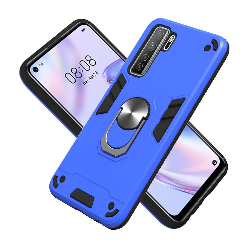 For Huawei Nova 7 SE / P40 Lite 5G PC+TPU Ring Case