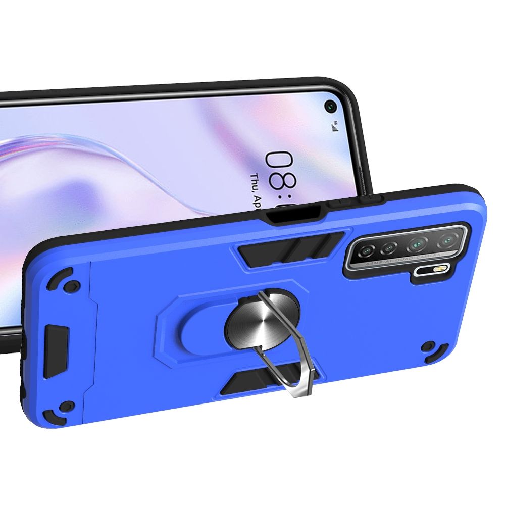 For Huawei Nova 7 SE / P40 Lite 5G PC+TPU Ring Case