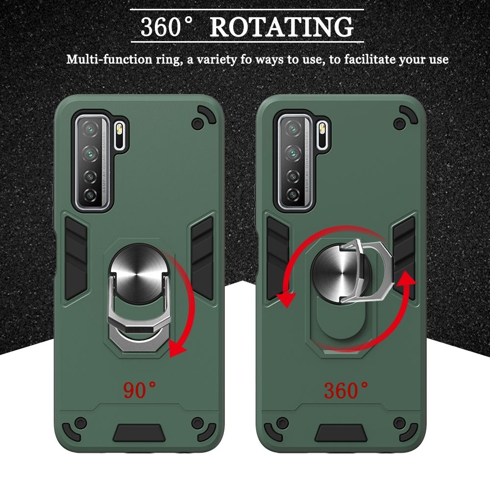 For Huawei Nova 7 SE / P40 Lite 5G PC+TPU Ring Case