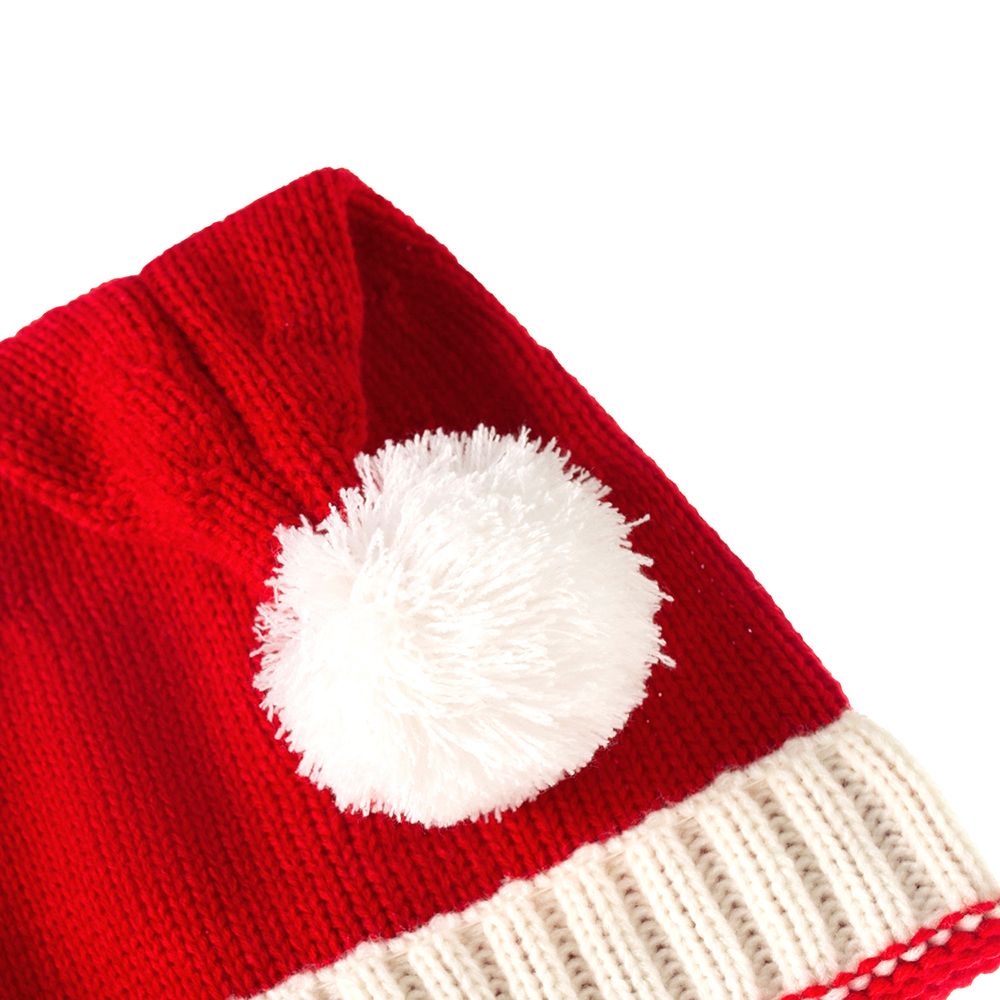 Winter Parent-child Wool Christmas Hat, Single Ball Acrylic