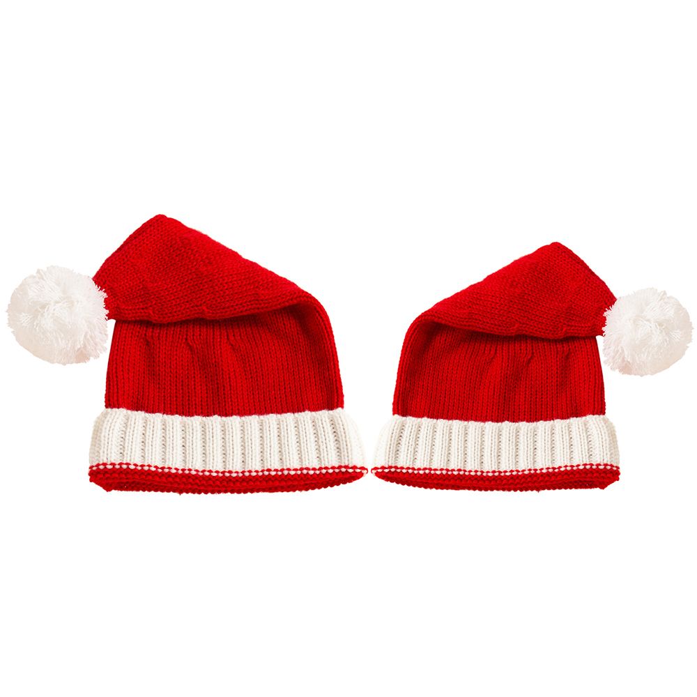 Winter Parent-child Wool Christmas Hat, Single Ball Acrylic