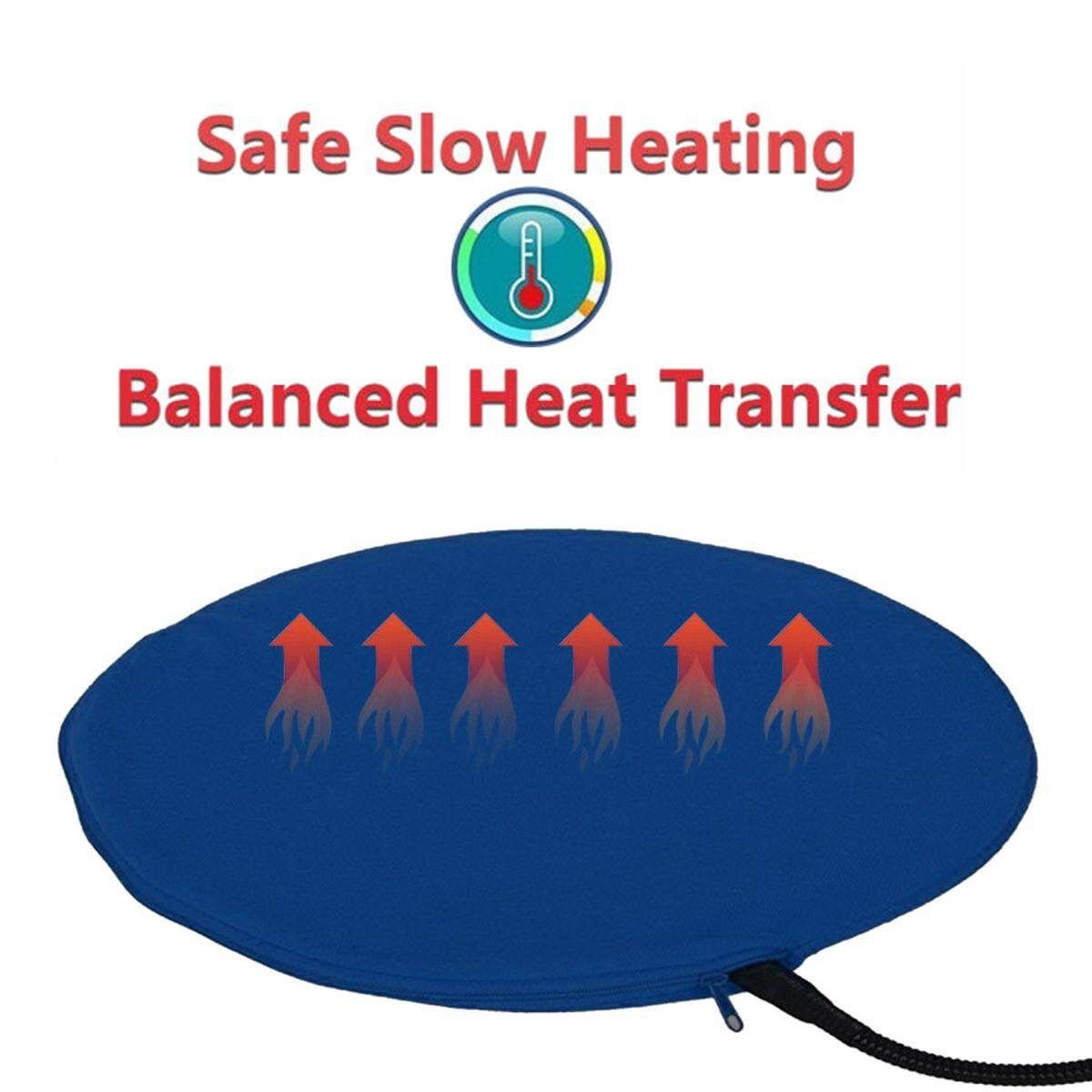 Pet Cat Dog Puppy Electric Heated Bed W/ Cover Whelping Box Heat Pad Heater Mat