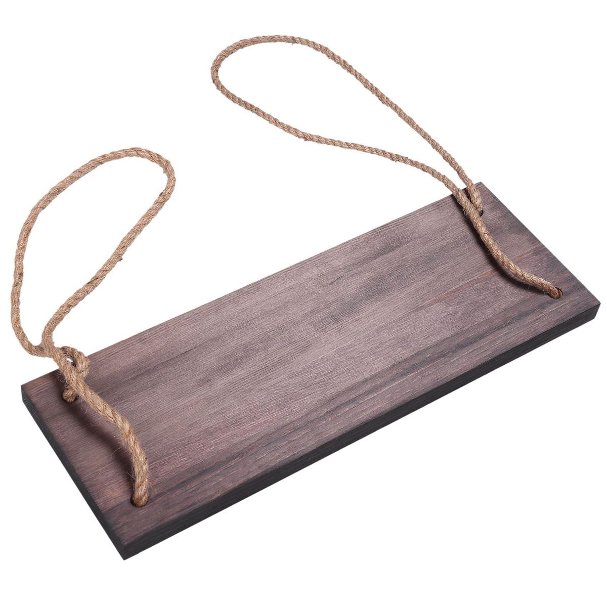 Wood Wall Floating Shelf Rustic Hanging Swing Rope