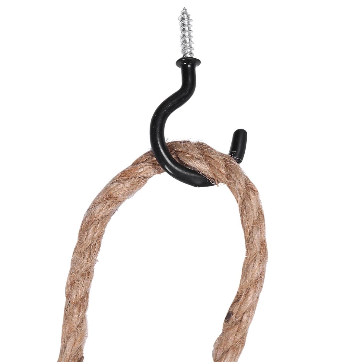 Wood Wall Floating Shelf Rustic Hanging Swing Rope