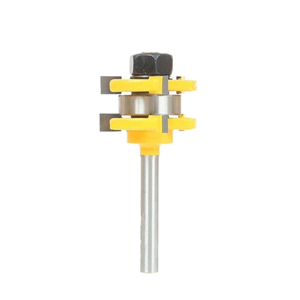 2Pcs Tongue  Groove T Slot Router Bit 14 Shank Woodwork Milling